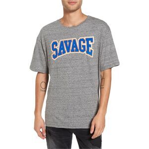 Elevenparis Mens Savage Graphic T-Shirt, grunder, 2XL